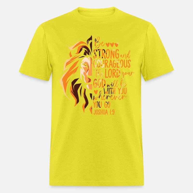 Christian Bible Verse Joshua 1:9 Lion