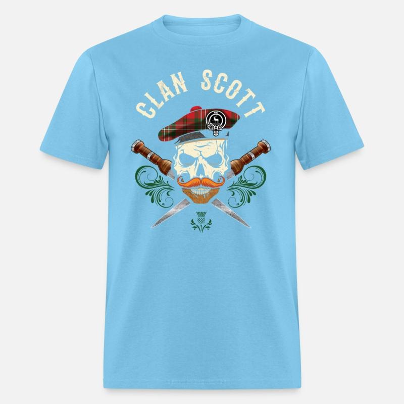 Clan Scott Scottish Skull Crest Badge Dirk