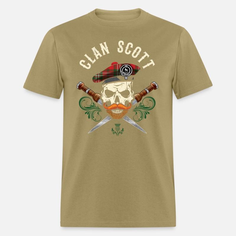 Clan Scott Scottish Skull Crest Badge Dirk