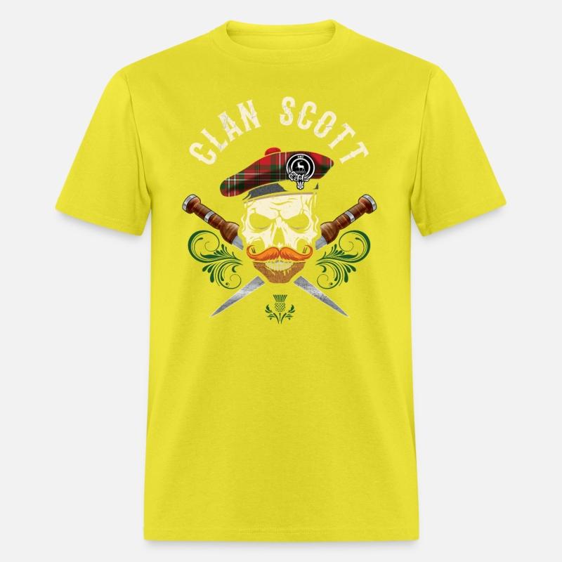 Clan Scott Scottish Skull Crest Badge Dirk