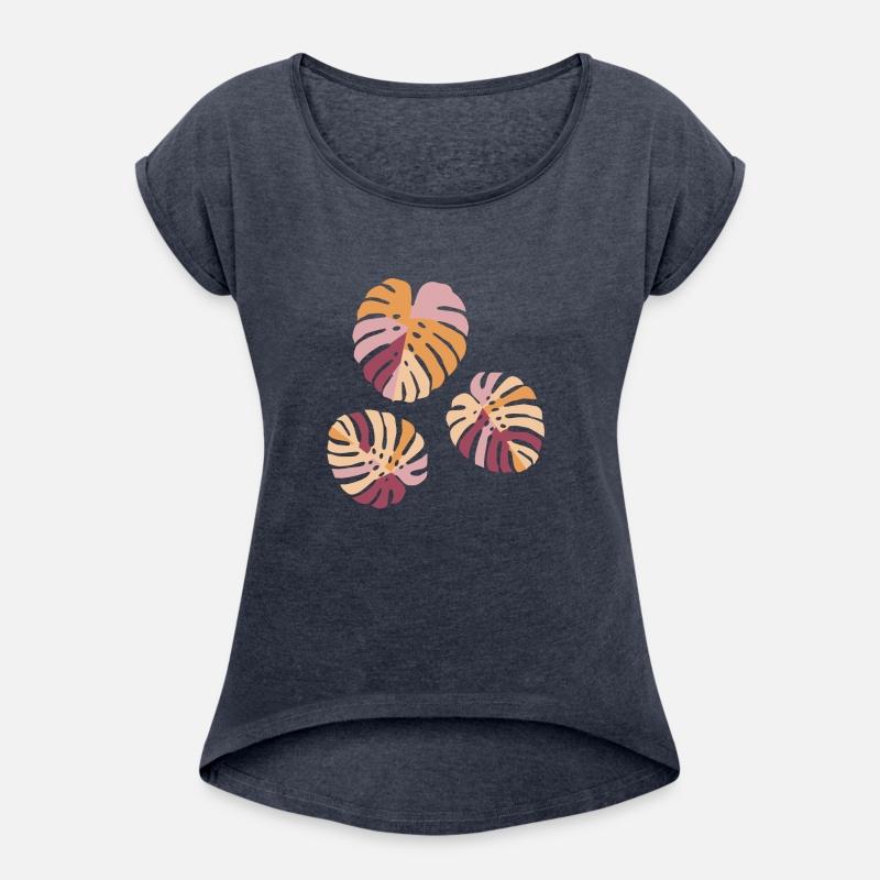 Color Block Monstera Leaves In Purple