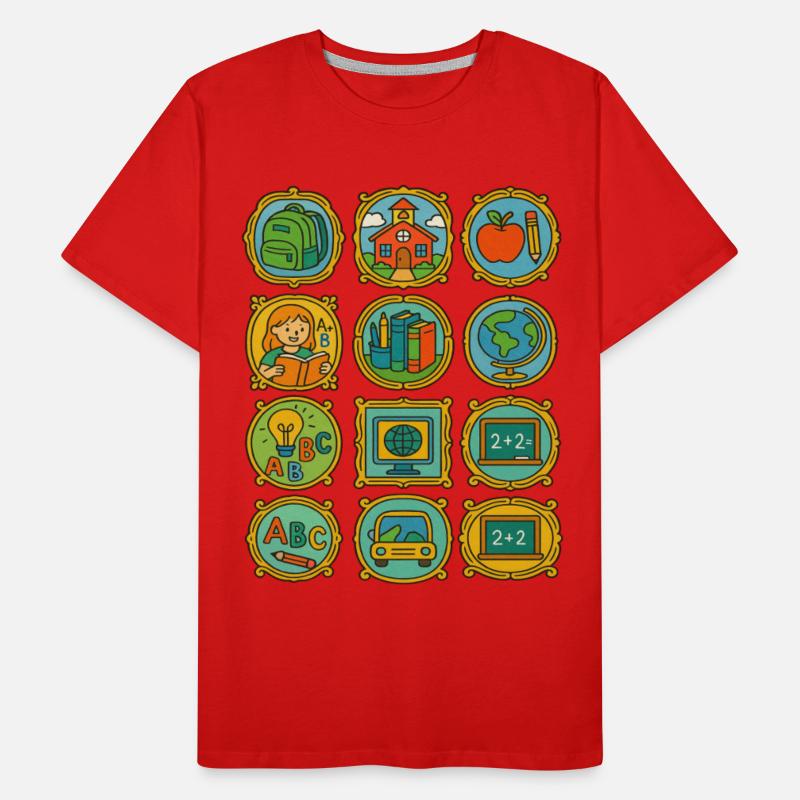 Colorful School and Learning Icons