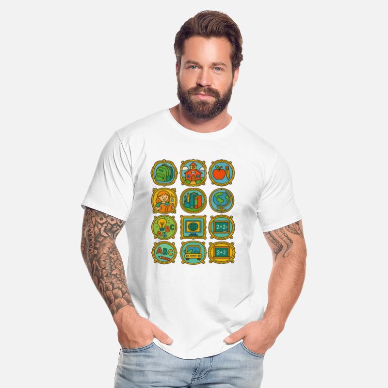 Colorful School and Learning Icons