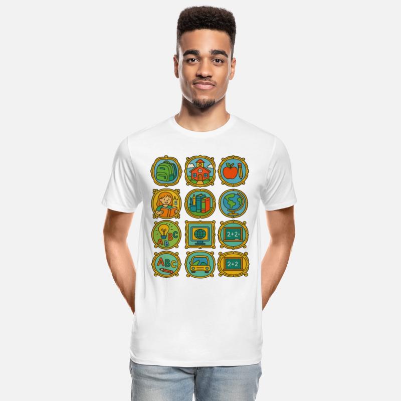 Colorful School and Learning Icons