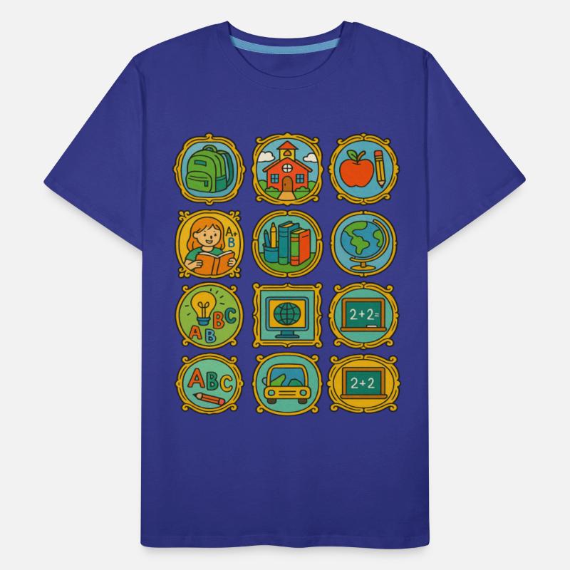 Colorful School and Learning Icons