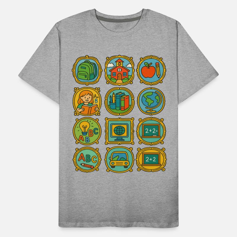 Colorful School and Learning Icons