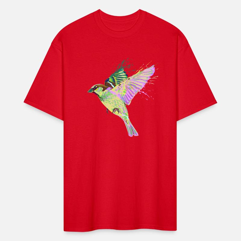 Colorful Splash Flying Bird Sparrow