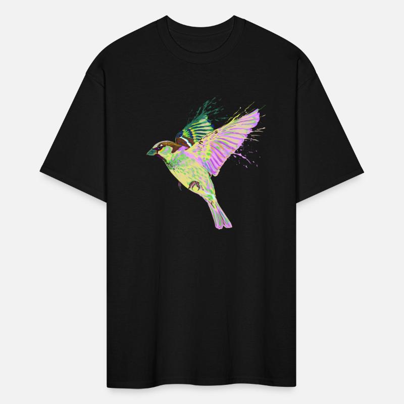 Colorful Splash Flying Bird Sparrow