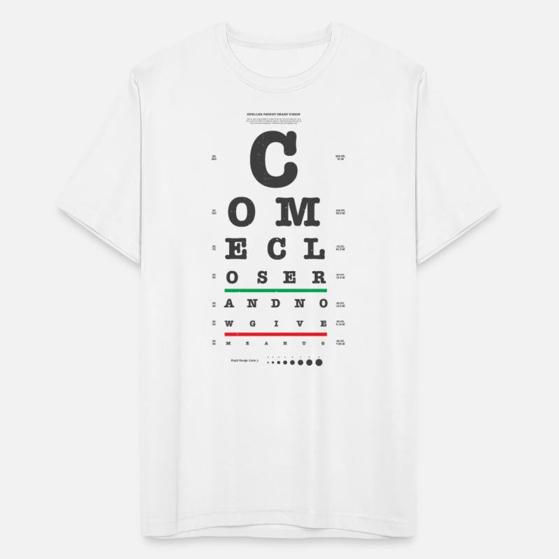Come Closer Now Give me a Hug Vision Test Chart
