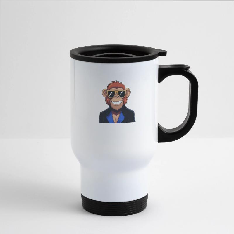 Cool Anthropomorphic Chimpanzee in Sunglasses