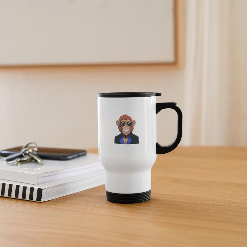 Cool Anthropomorphic Chimpanzee in Sunglasses