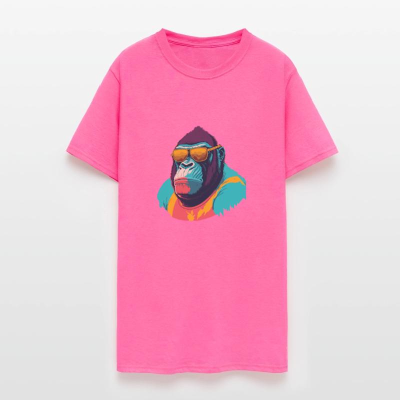 Cool Gorilla with trendy sunglasses illustration