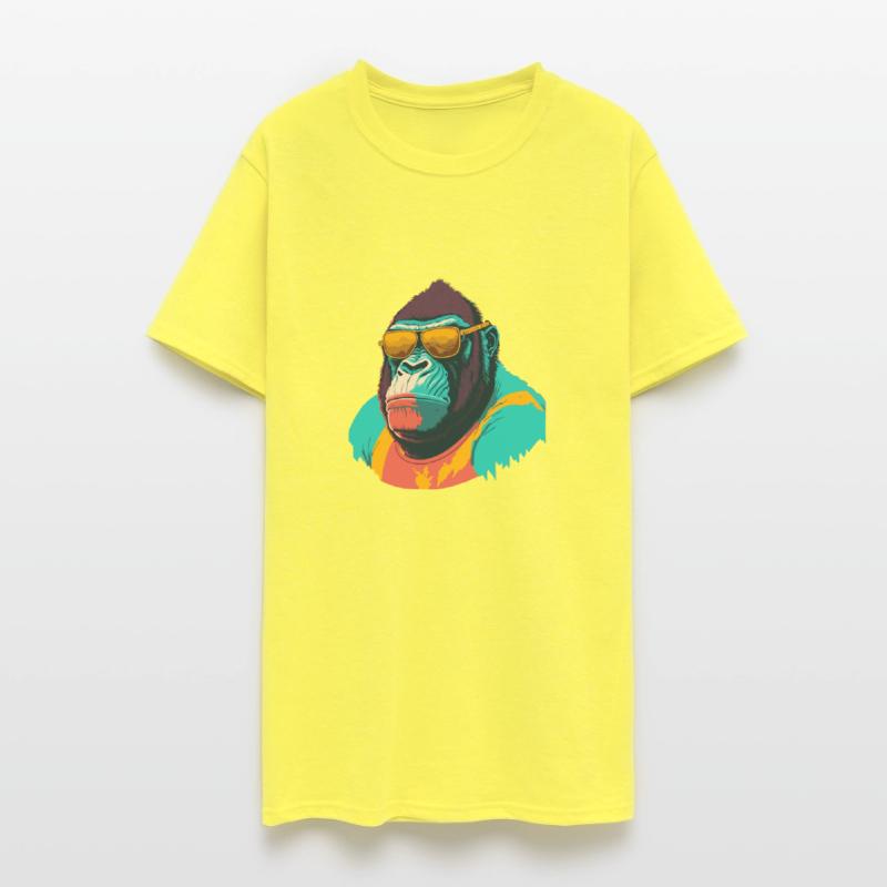 Cool Gorilla with trendy sunglasses illustration