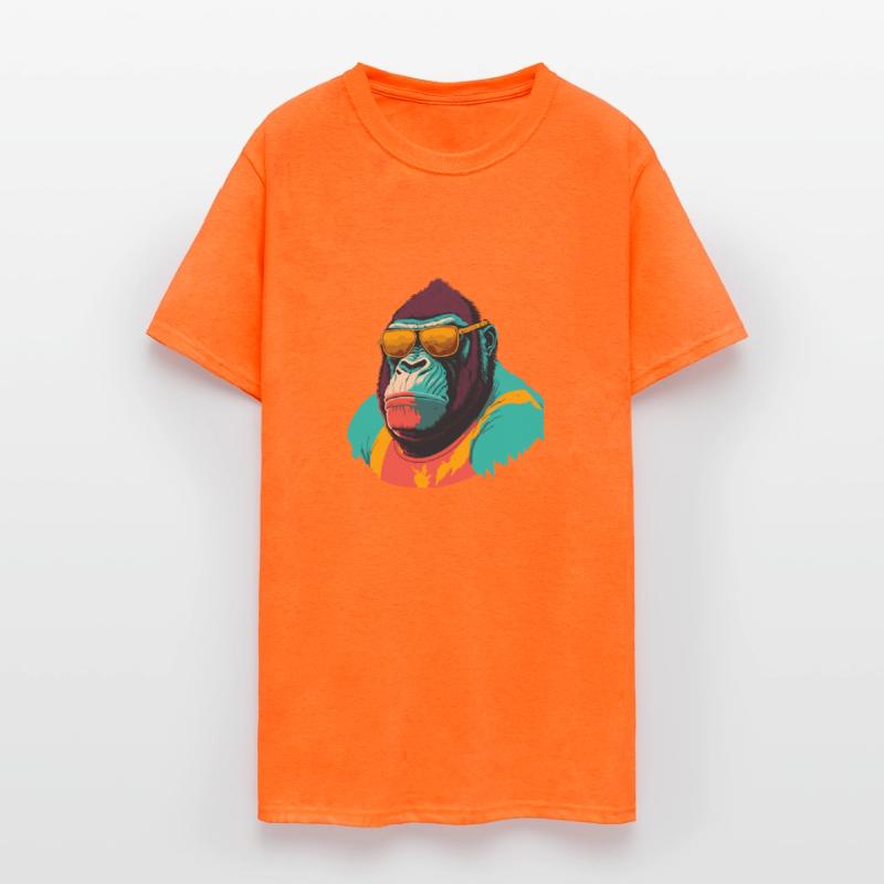 Cool Gorilla with trendy sunglasses illustration