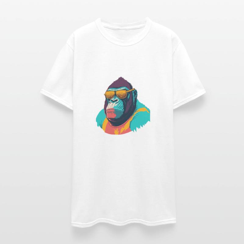 Cool Gorilla with trendy sunglasses illustration