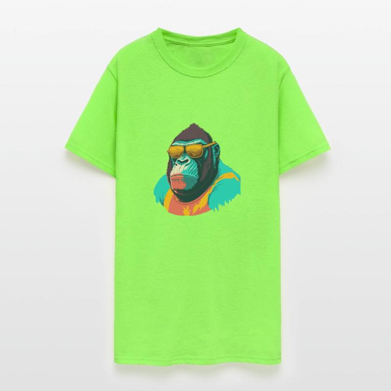 Cool Gorilla with trendy sunglasses illustration