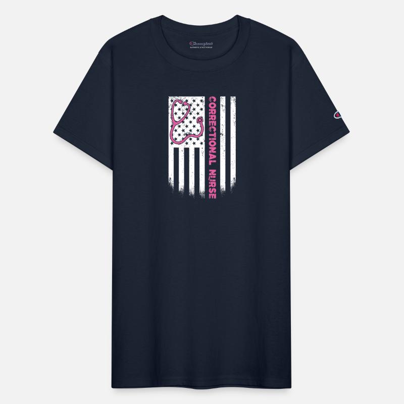 Correctional Nurse American flag US Stethoscope