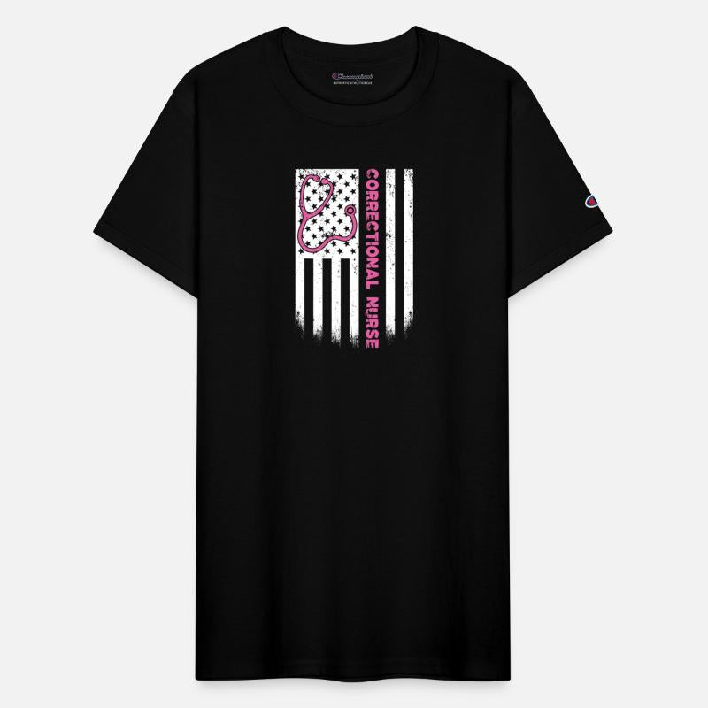 Correctional Nurse American flag US Stethoscope