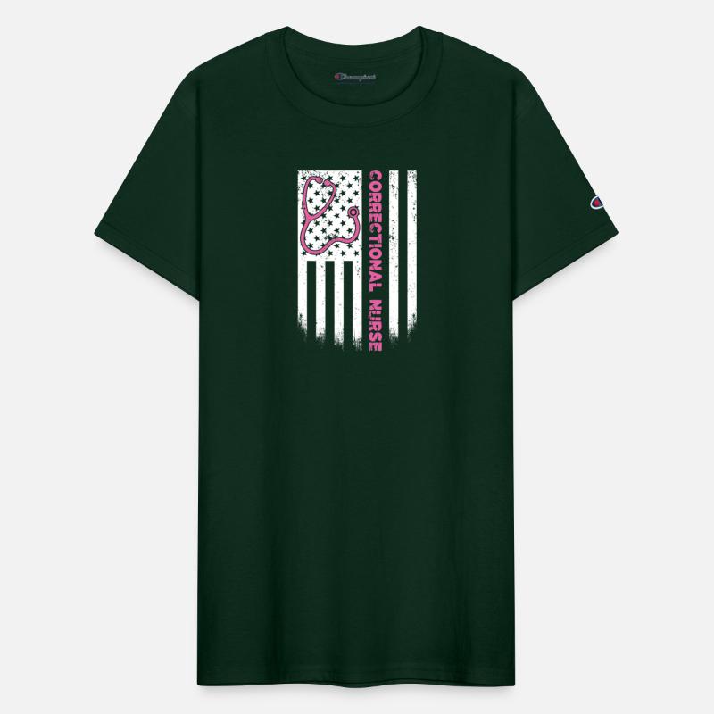 Correctional Nurse American flag US Stethoscope