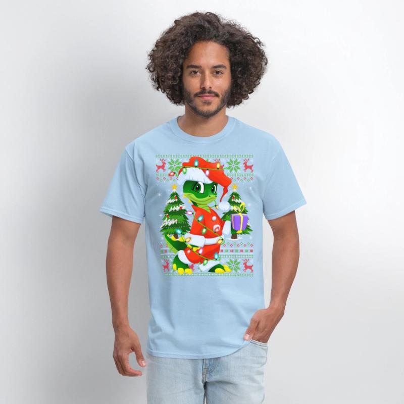 Crocodile Alligator Santa Hat Ugly Christmas Tree