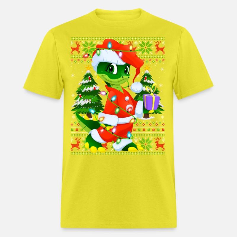 Crocodile Alligator Santa Hat Ugly Christmas Tree