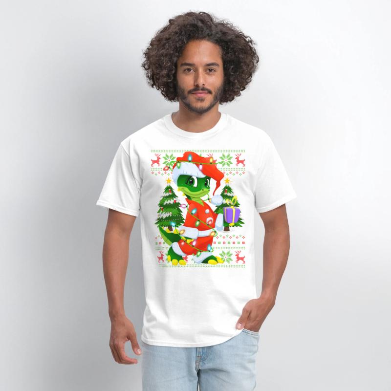 Crocodile Alligator Santa Hat Ugly Christmas Tree
