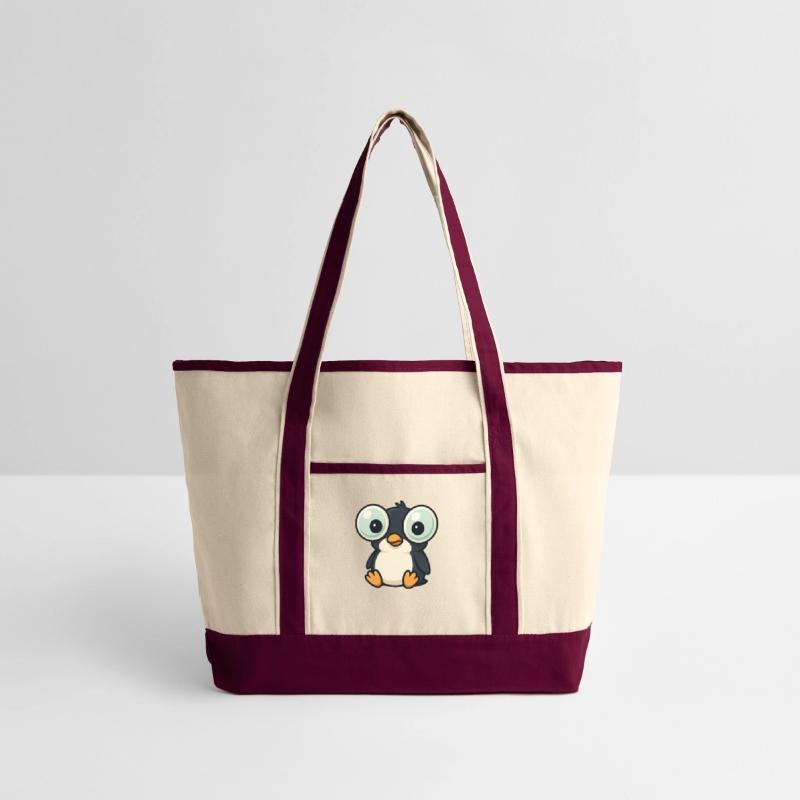 Cute penguin cartoon big eyes funny quirky