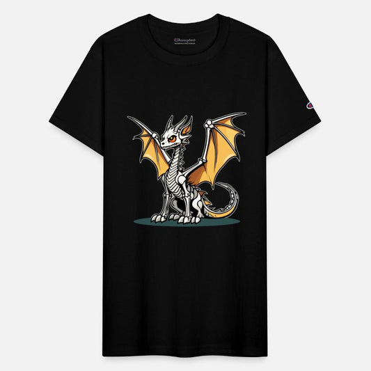 Cute Skeleton Dragon Illustration