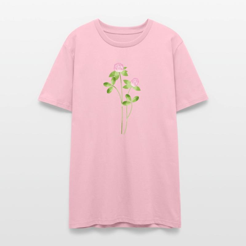 Delicate Meadow Clover with Pink Flowers motiv