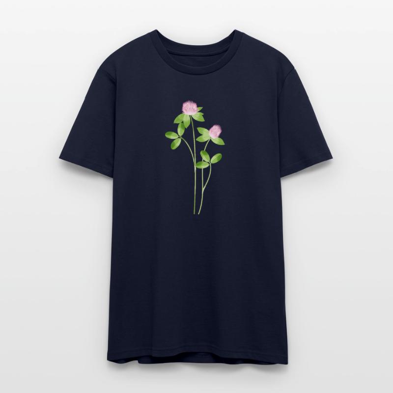 Delicate Meadow Clover with Pink Flowers motiv