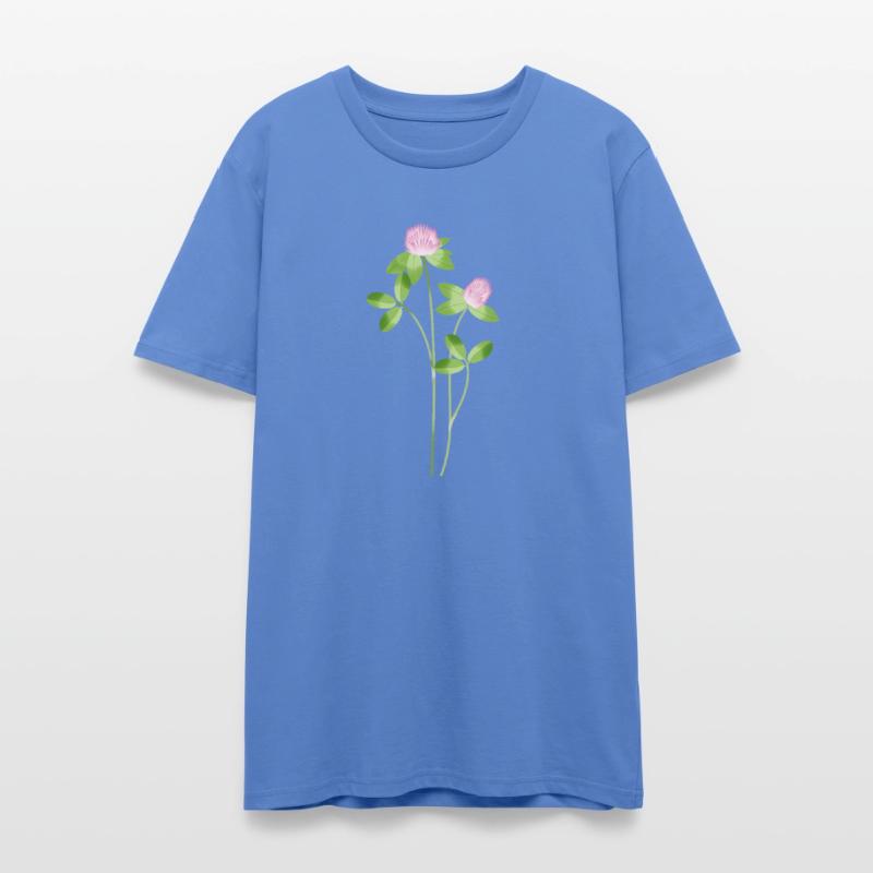 Delicate Meadow Clover with Pink Flowers motiv