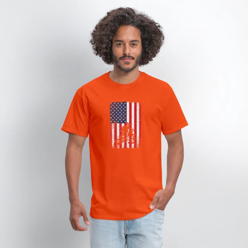 Dirt Bike American Flag Shirt 4th of July Motorcro
