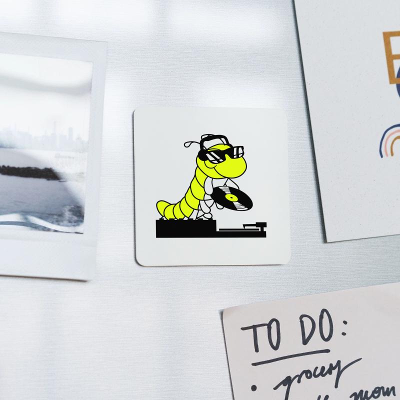 DJ Caterpillar Sunglasses Mixer Music Record Party