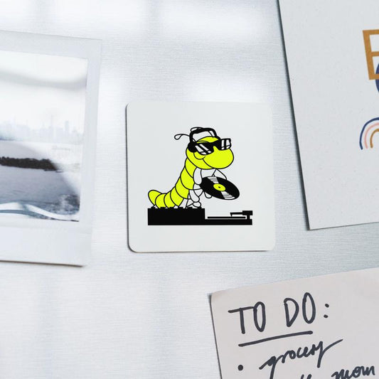 DJ Caterpillar Sunglasses Mixer Music Record Party