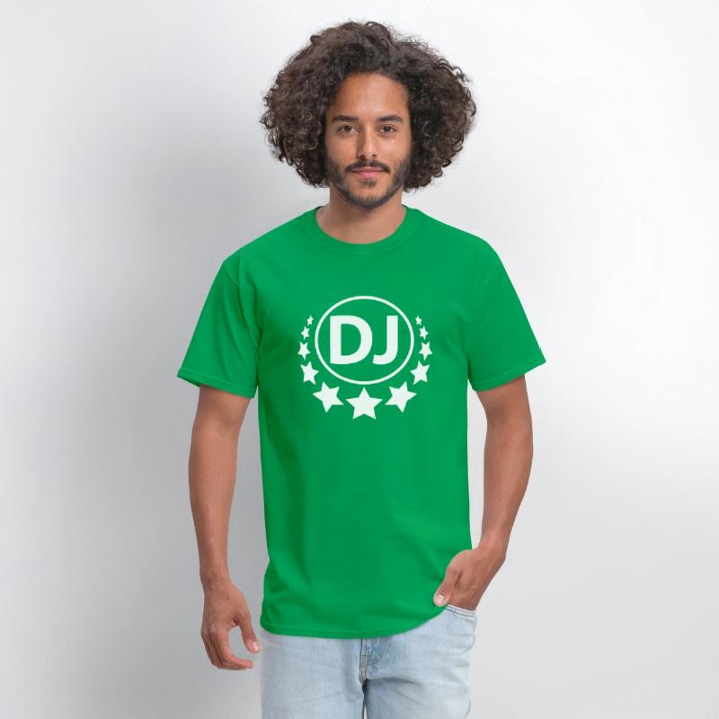 DJ Deejay Star Dance Club Disco Music Party Logo