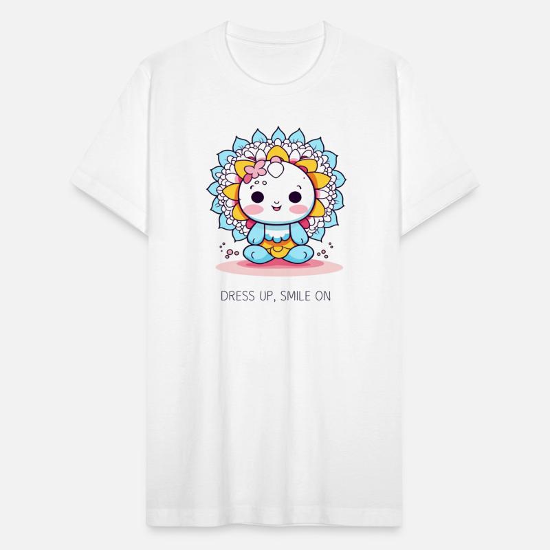 Dress Up Smile On Smiling Flower Design