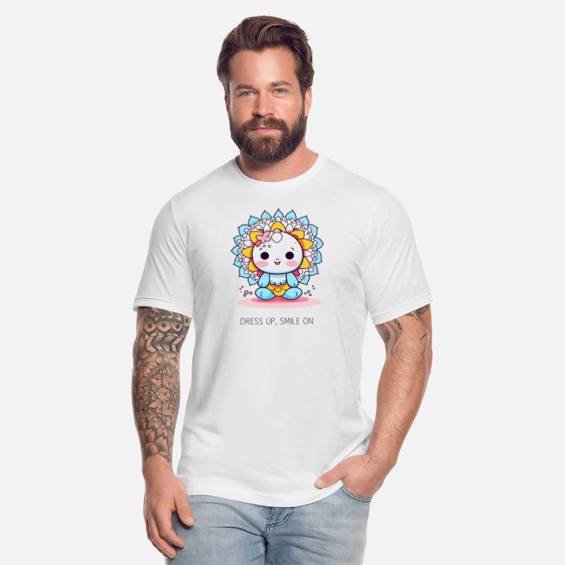 Dress Up Smile On Smiling Flower Design