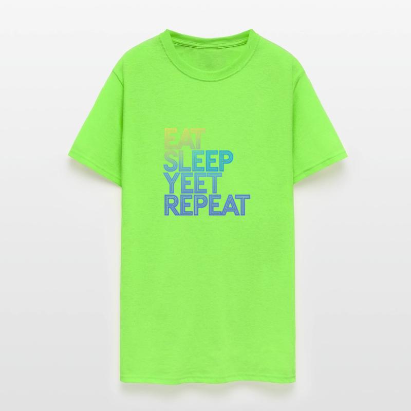 Eat Sleep Yeet Repeat Colorful Motivational Words