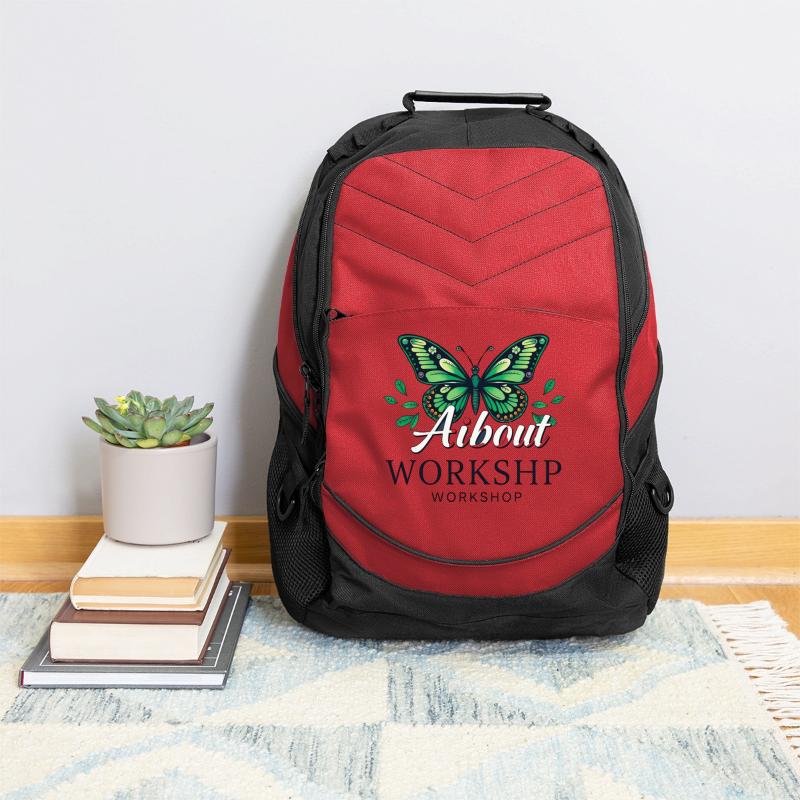 Elegant Butterfly with Leaf Accents