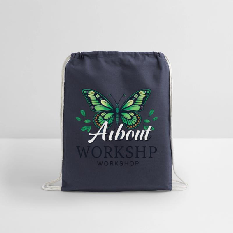 Elegant Butterfly with Leaf Accents