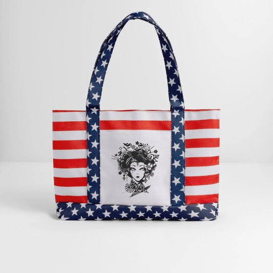 Elegant geisha with ornate ornaments