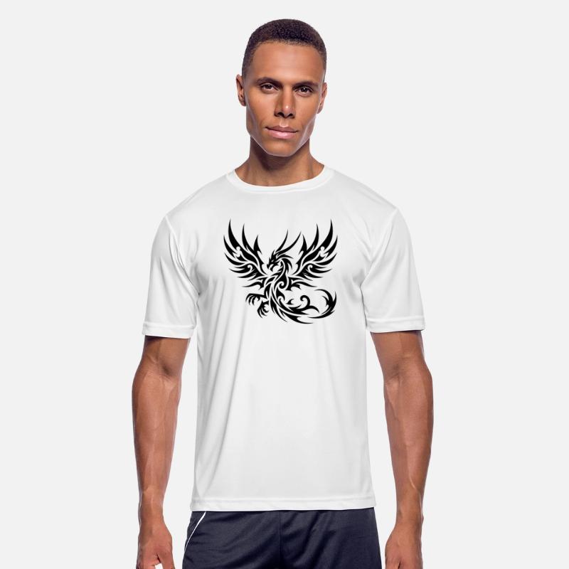 Elegant Tribal Tattoo Dragon With Wings