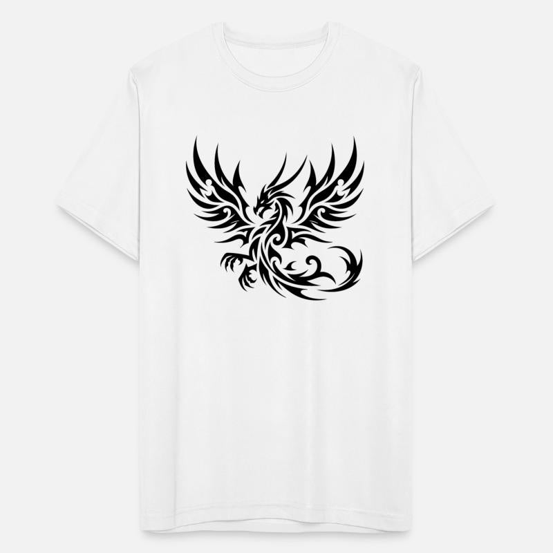 Elegant Tribal Tattoo Dragon With Wings