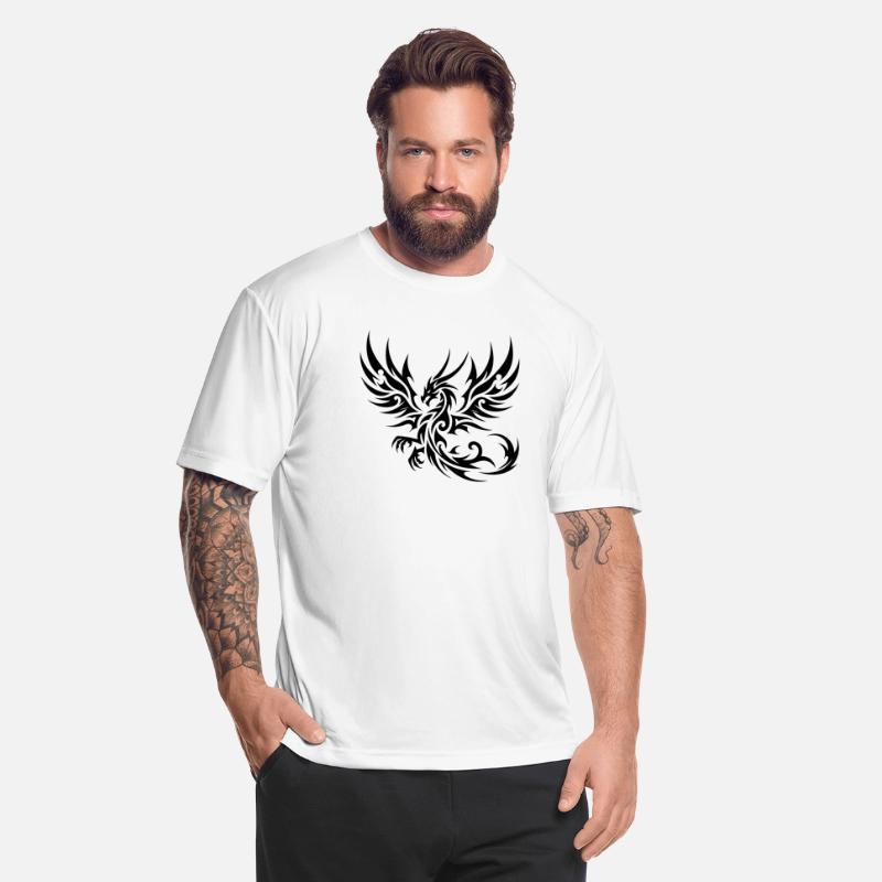 Elegant Tribal Tattoo Dragon With Wings