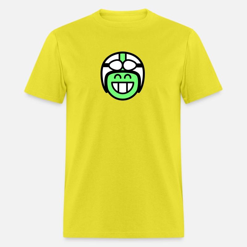 Emoticon Grin with Helmet (editable colors)