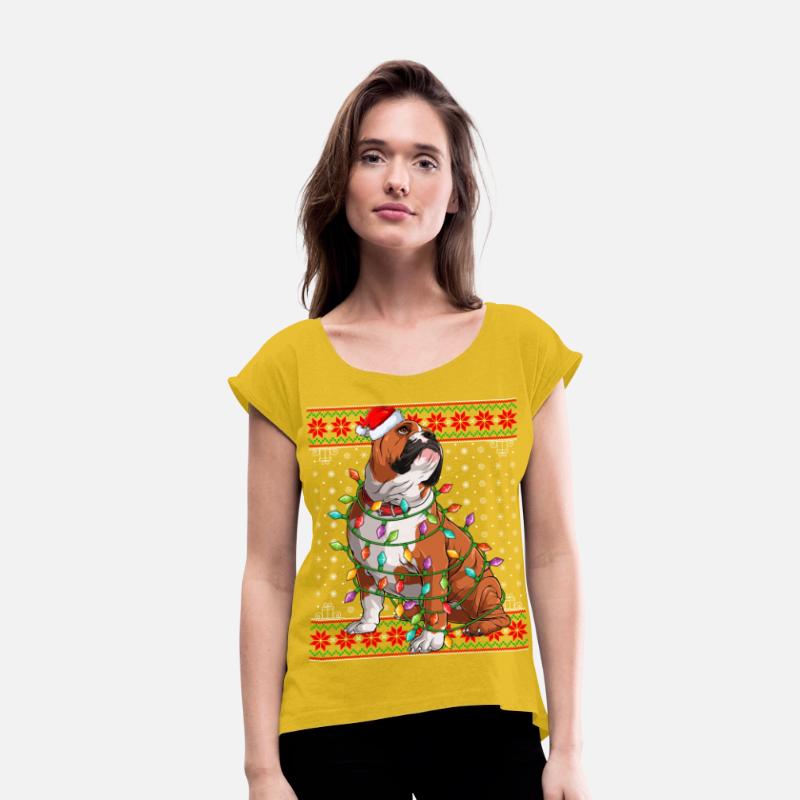 English Bulldog Dog Ugly Christmas Lights