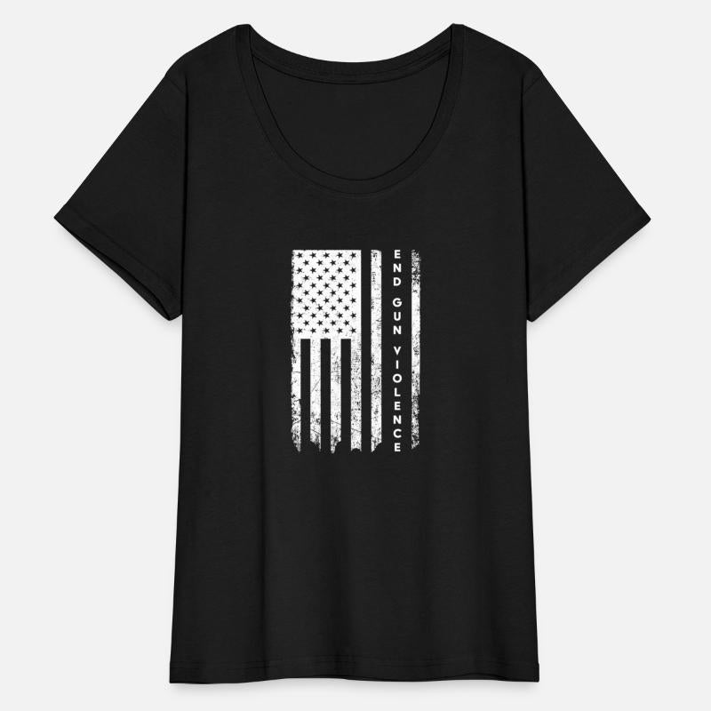 Enough Usa Flag End Gun