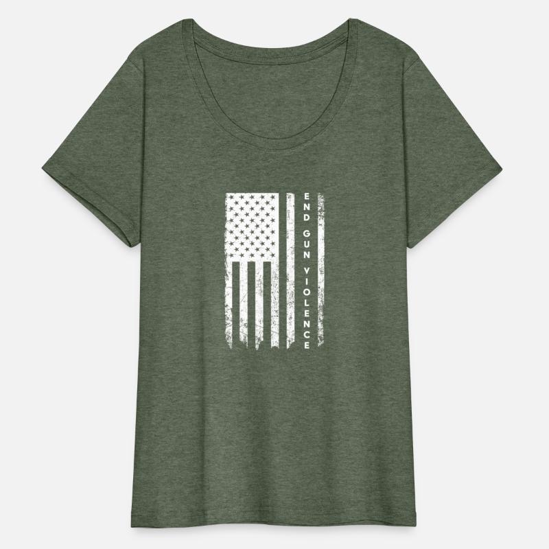 Enough Usa Flag End Gun