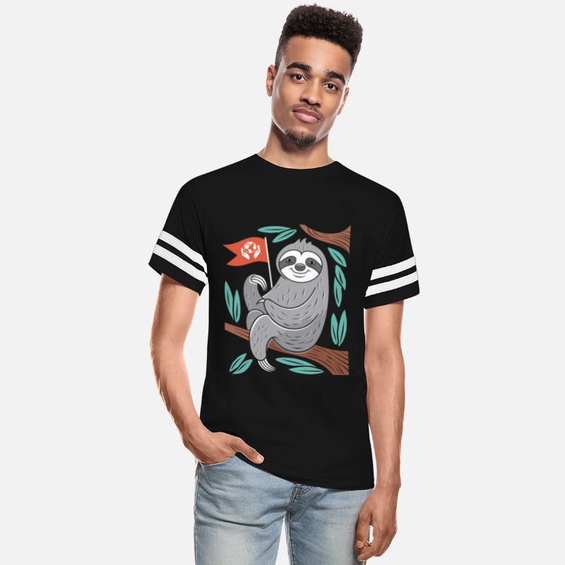 Environmentalist Sloth Embracing Earth Stewardship