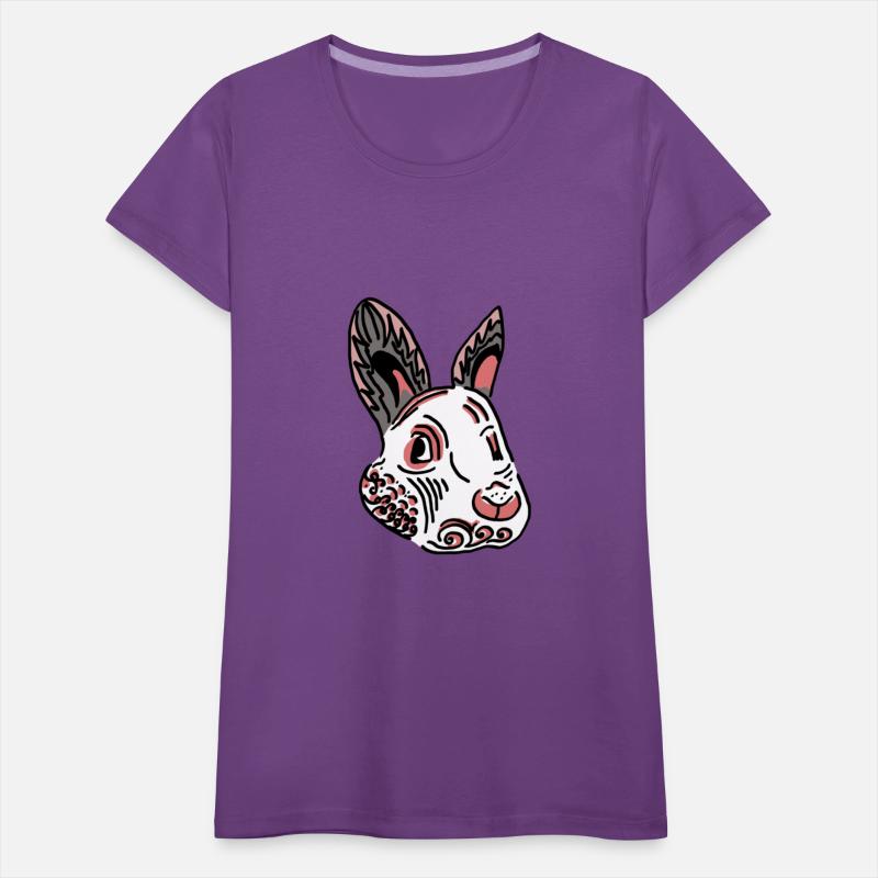 Fantasy Rabbit Face in Ethnic Strokes